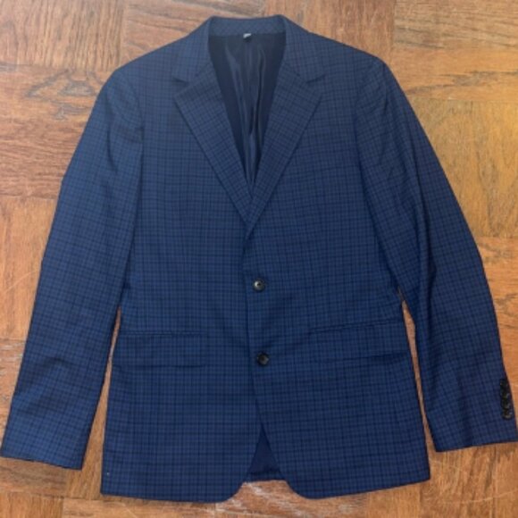 Bonobos Dark Blue Checkered Blazer - Picture 1 of 13